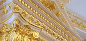 Покрытие поталью
